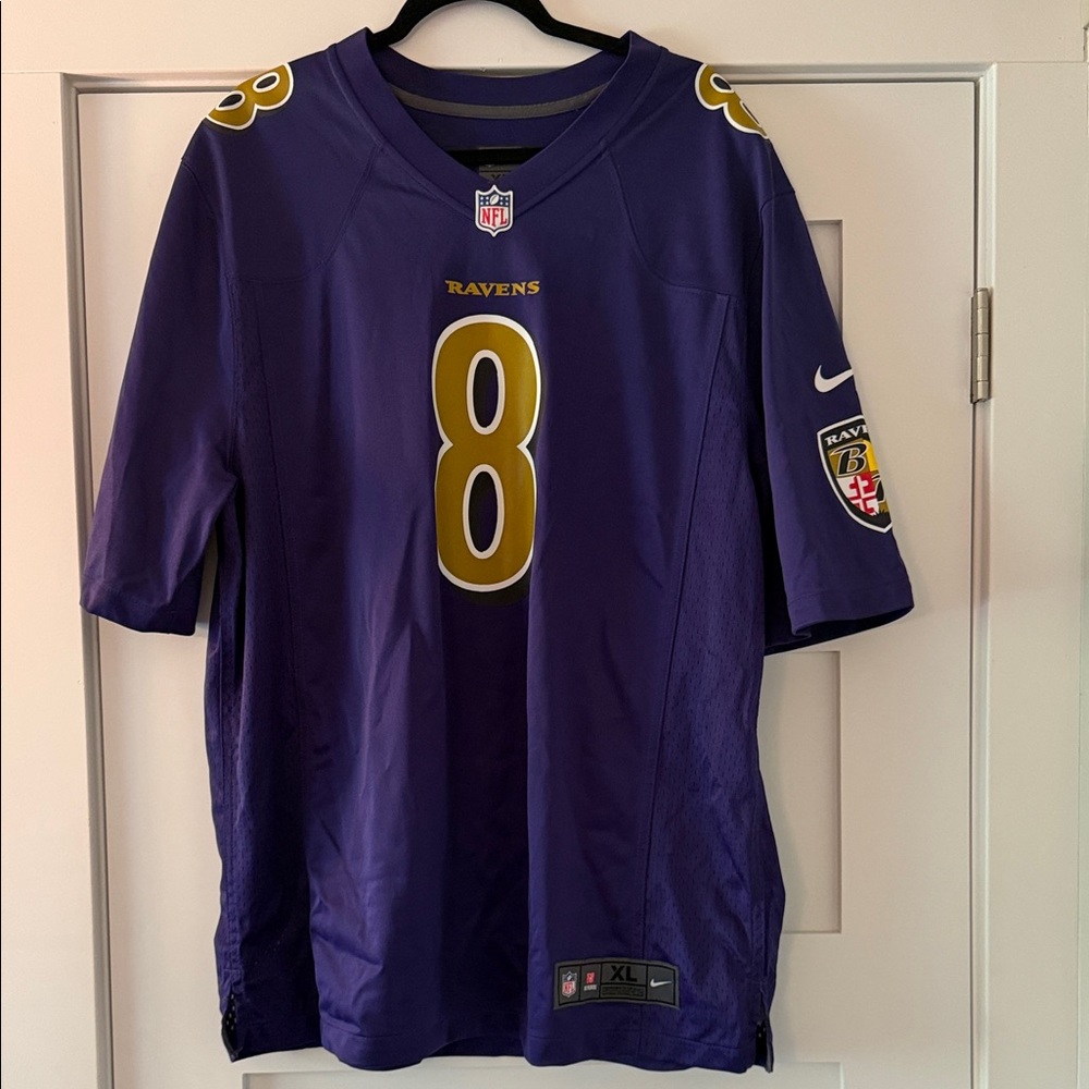 NFL Baltimore Ravens Lamar Jackson #8 Jersey - Purple & Gold